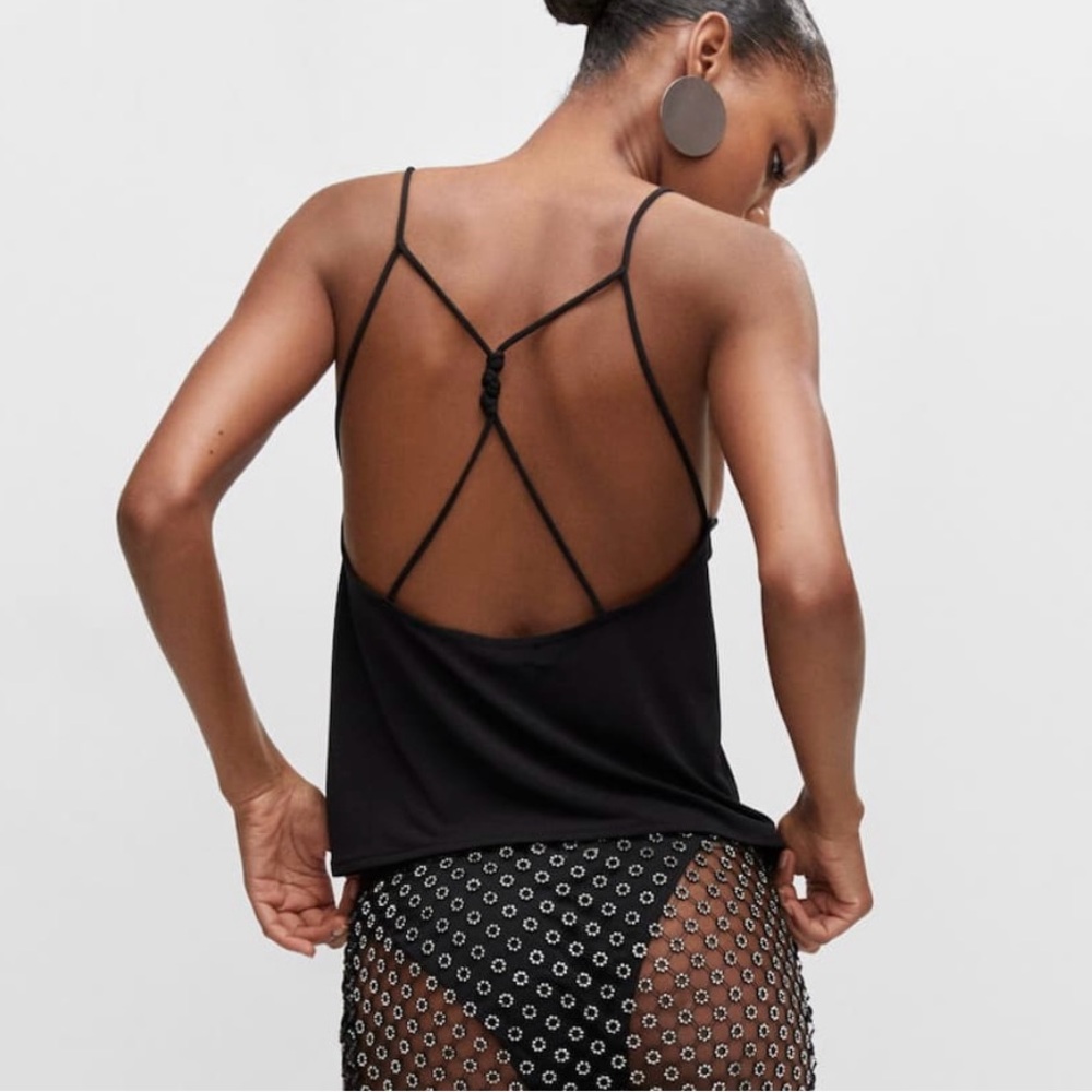 Mango black top tank